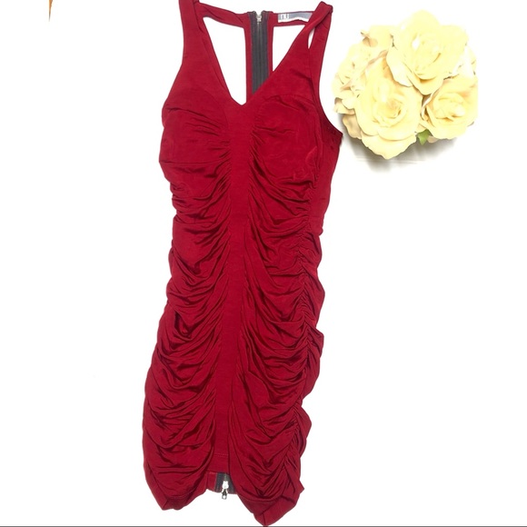 Nu By MarkAnthony SexyRed Zippered Back Mini Dress - Picture 2 of 7